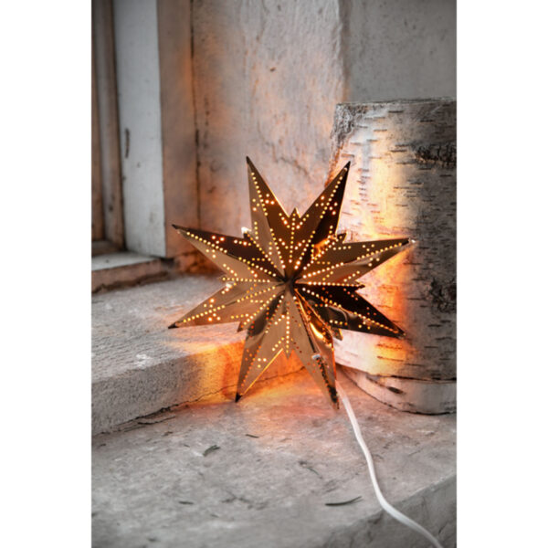 Dekoratiivtäht metallist 25cm vaskne
