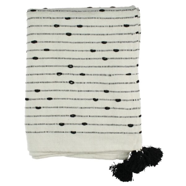 Pleed täpid 130x170cm must