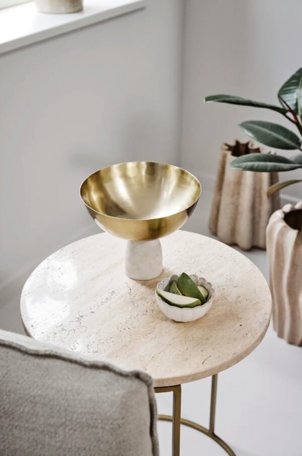 Abilaud Traville marmor S d32x h40,5cm kuldne