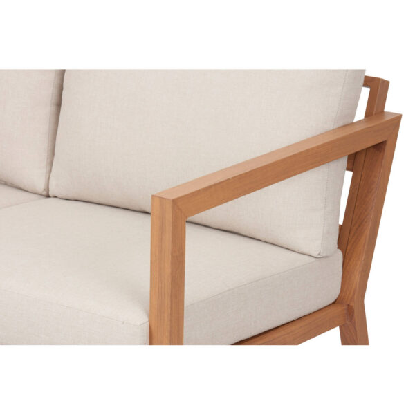 Aiamööbli komplekt Katinka diivan, laud, 2 tooli kreem