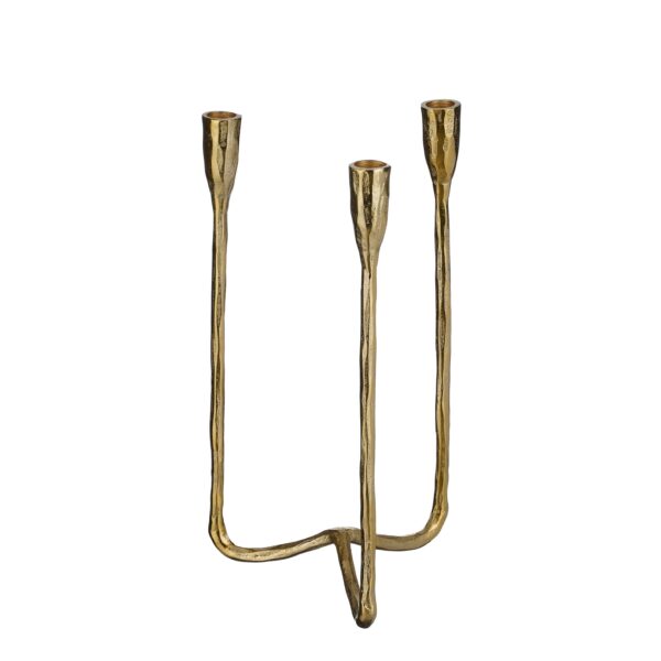 Küünlajalg Christy kuldne 17x17,5x h34cm