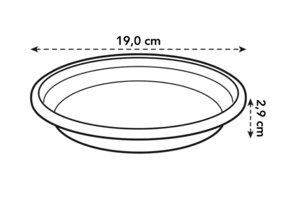 Istutuspoti alus universaalne Ø19cm terrakota
