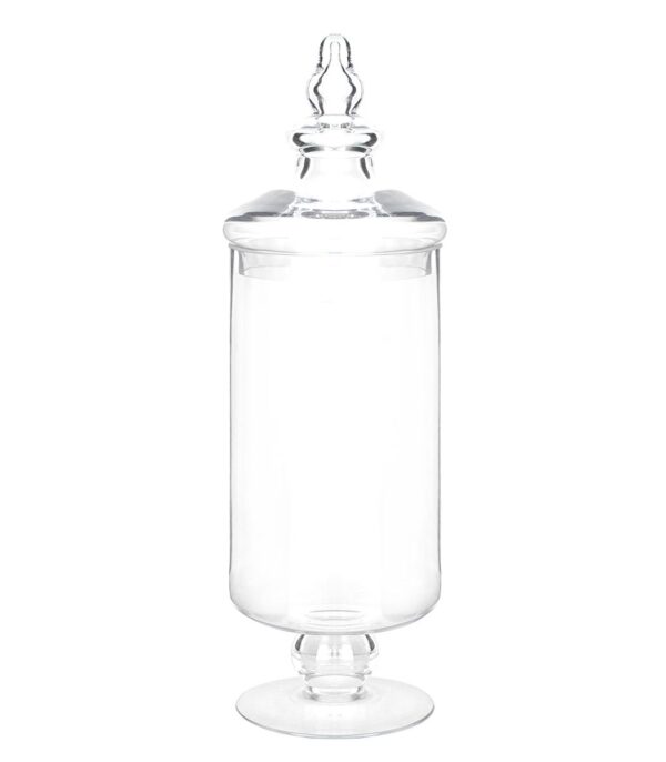 Klaaspurk kaanega jalal 13,5x h58cm