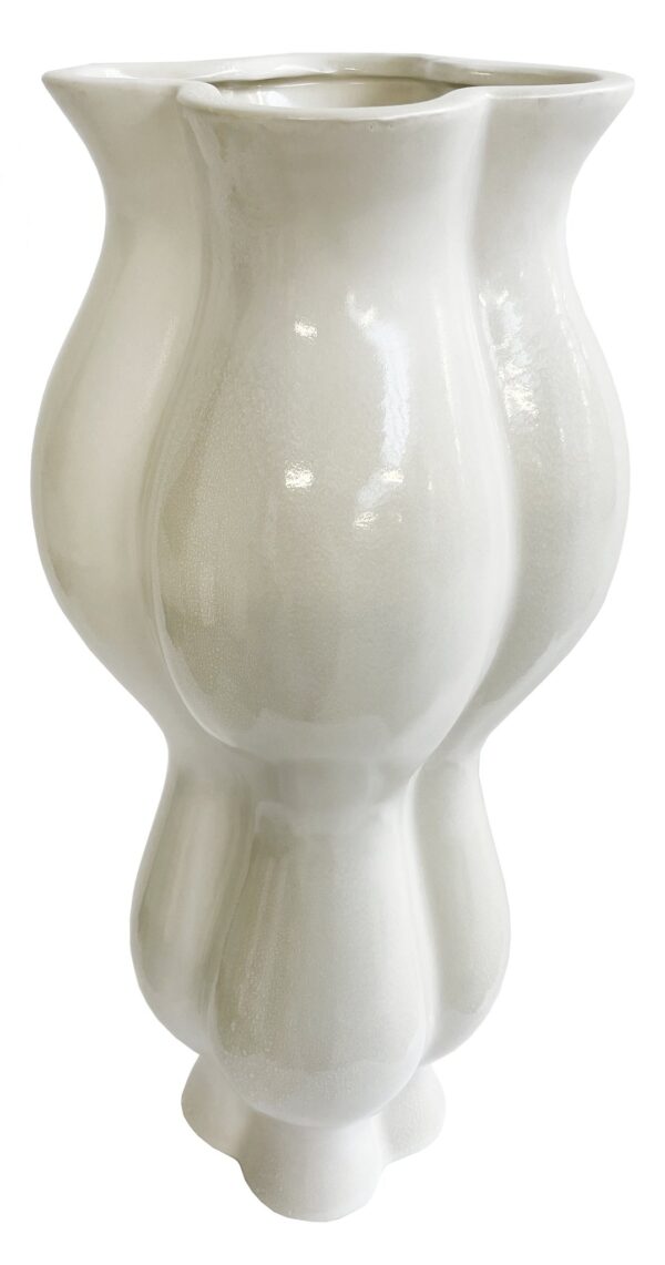 Vaas Aasia d19x h47cm kreem