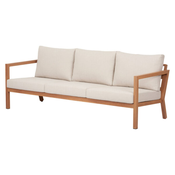 Aiamööbli komplekt Katinka diivan, laud, 2 tooli kreem