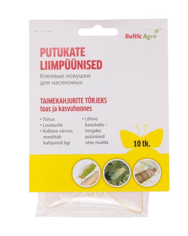 Putukate liimpüünis potitaimedele ja kasvuhoonesse, liblikakujuline 10tk