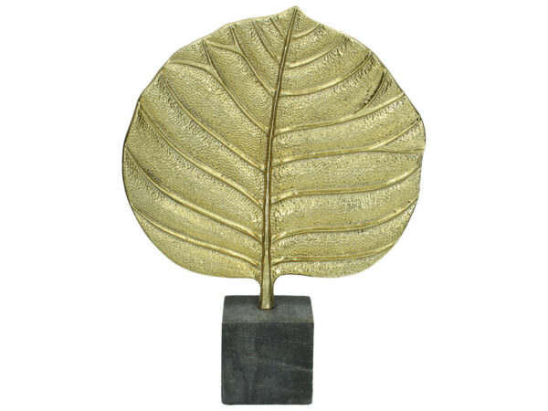 Ornament kuldne leht 35x10x46cm