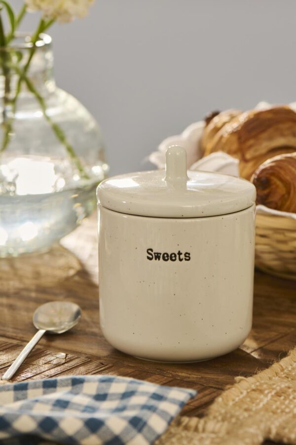 Hoiutops Sweets d10x h13cm valge