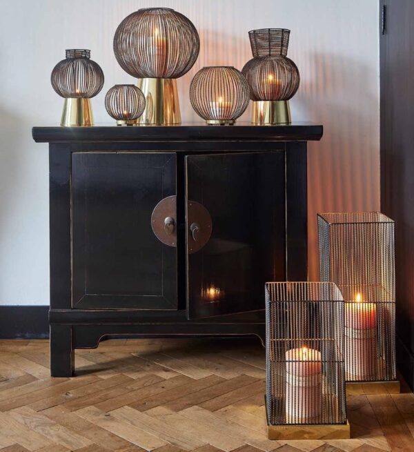 Küünlahoidja Ise ruut 35cm must