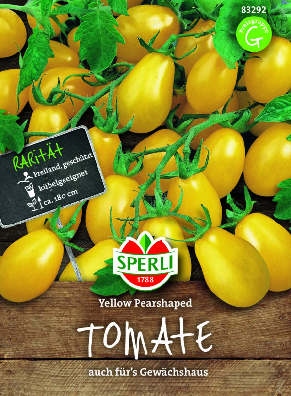 Tomat 'Yellow Pearshaped'