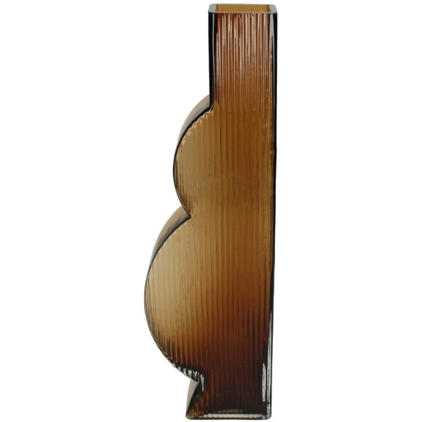 Klaasvaas viiul 10x5x35cm pruun