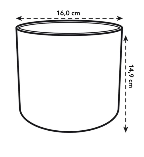 Lillepott B.for Soft Ø16x h15cm valge
