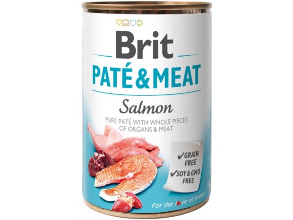 Brit Care Pate&Meat konserv koerale lõhega, 400g