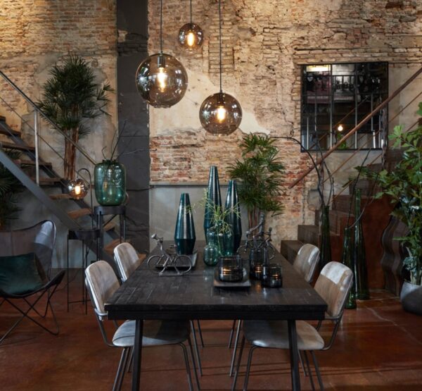 Laualamp Subar 28x20x60cm matt must/klaas