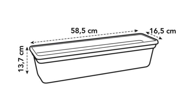 Rõdukast Green Basics 60cm leheroheline