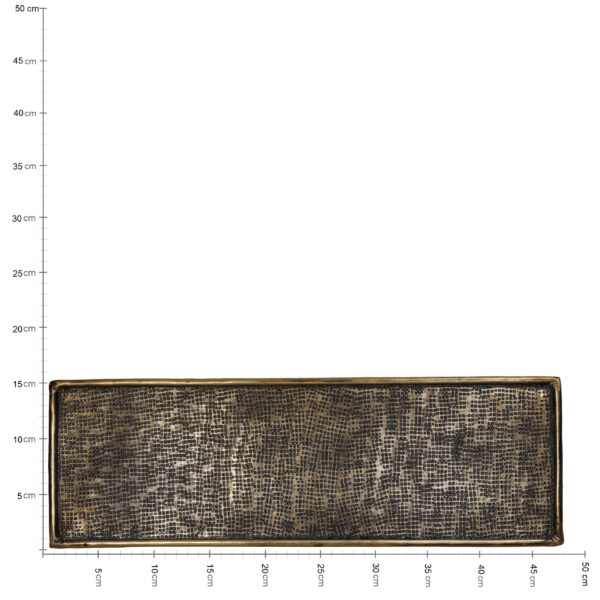 Alus Xet nelinurgad 48x16cm kuldne