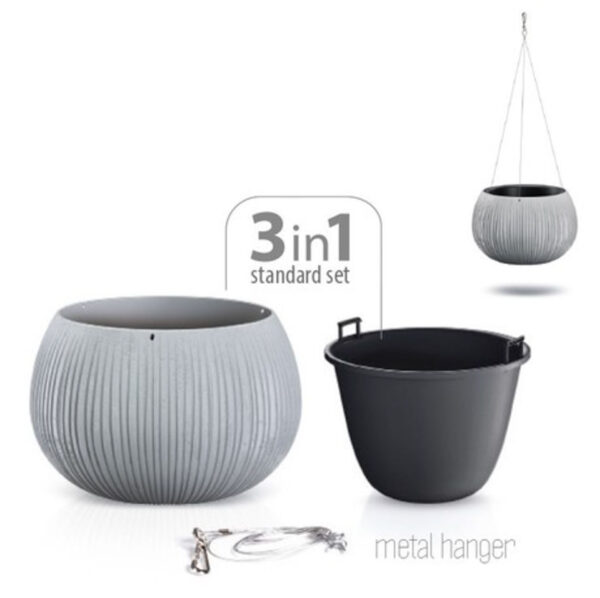 Ampelpott Concrete 29x19,5cm hall