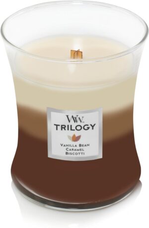Lõhnaküünal WoodWick Cafe Sweets, Trilogy medium