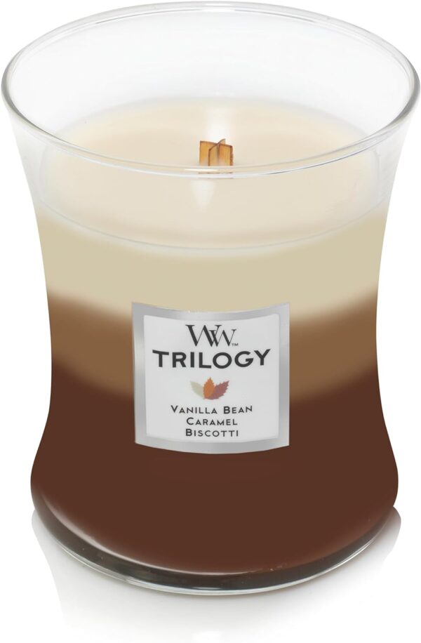Lõhnaküünal WoodWick Cafe Sweets, Trilogy medium