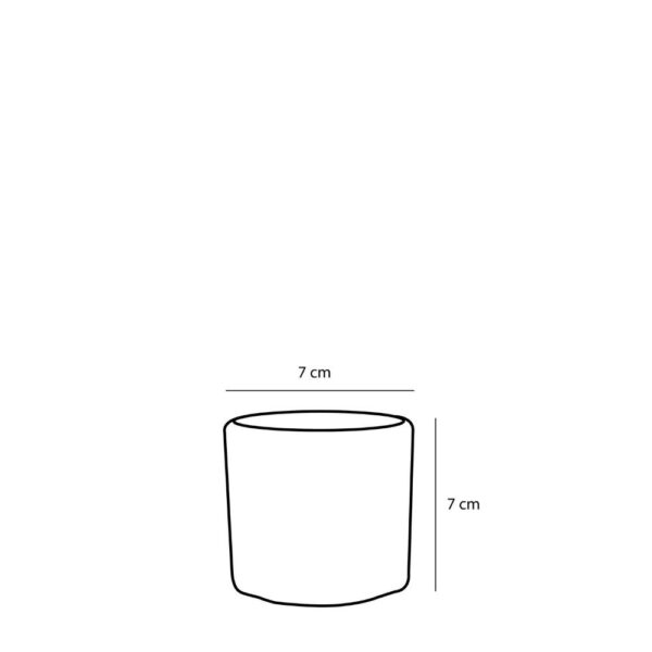 Lillepott Era reljeefne Ø7x H7cm kuldne
