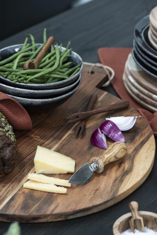 Lõikelaud ümar 45x h1.5x 53cm akaatsia