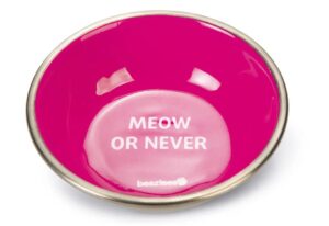 Sööginõu Beeztees Meow kassile d13cm roosa