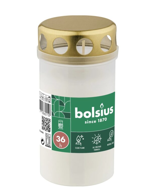 Kalmuküünal kaanega 36h, valge