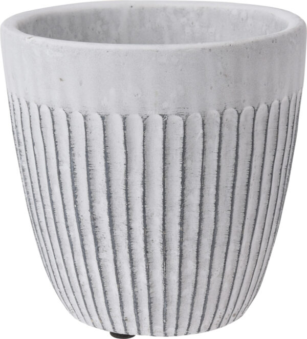 Lillepott 14x12cm valge