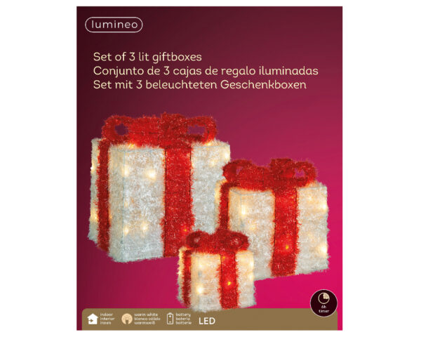 Kingikarbid punase paelaga 15-30 LED 3tk