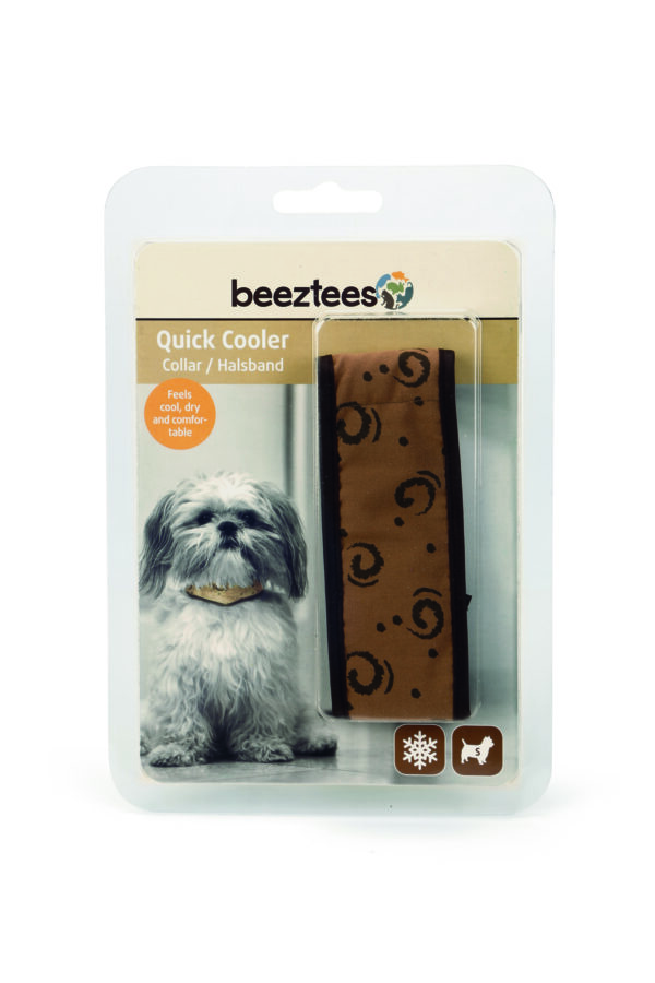Beeztees kaelarihm koerale  36-48cm pruun m quick cooler