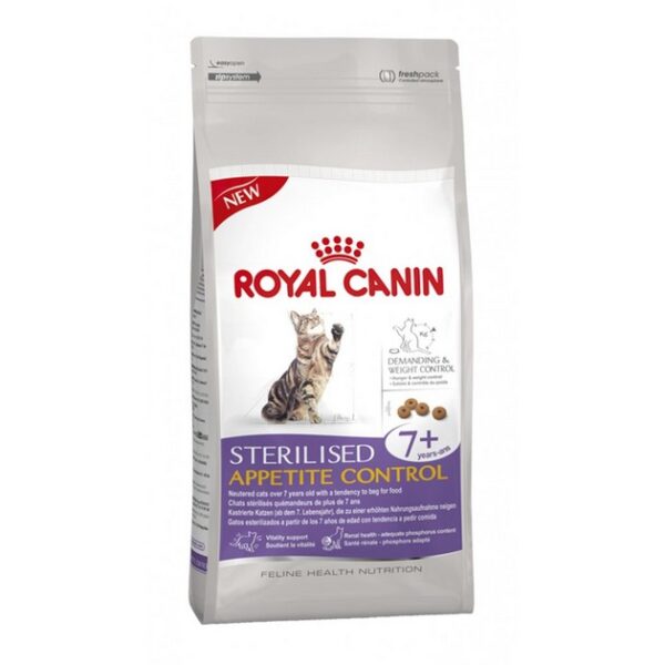 Royal Canin kuivtoit Sterilised steriliseeritud kassile 7+ 1,5kg