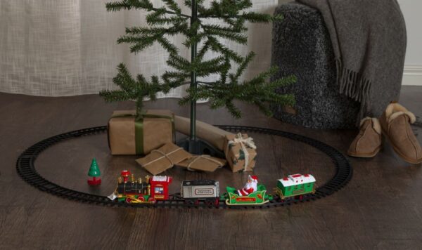 Jõulurongi komplekt 1LED punane patareidega