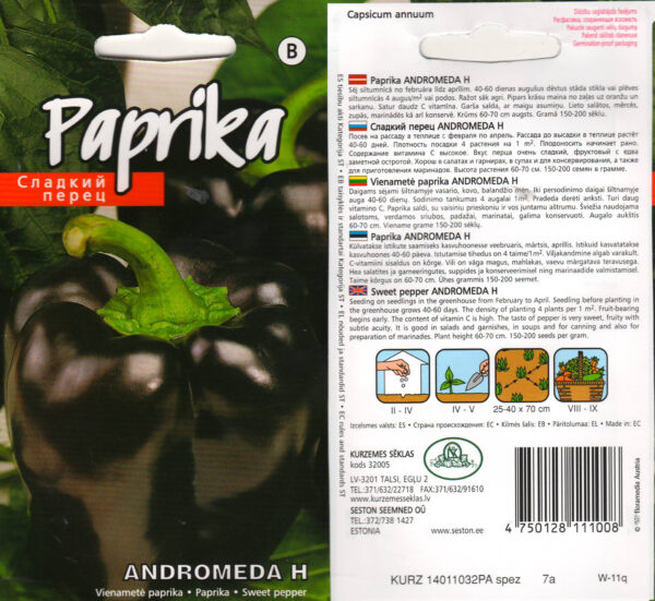 Paprika 'Andromeda H' 10s