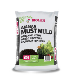 Biolan aiamaa must muld 60L