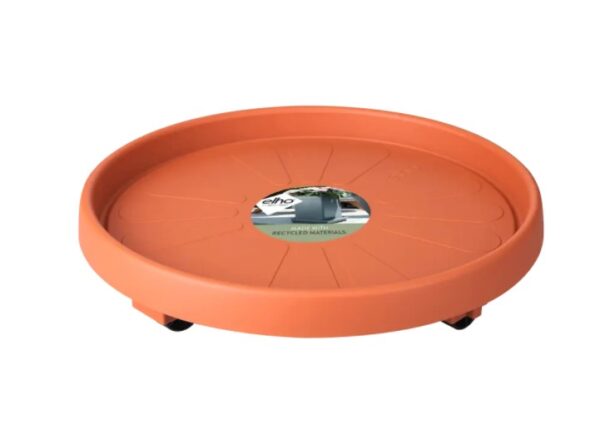 Lillepoti alus ratastega Ø40cm terra