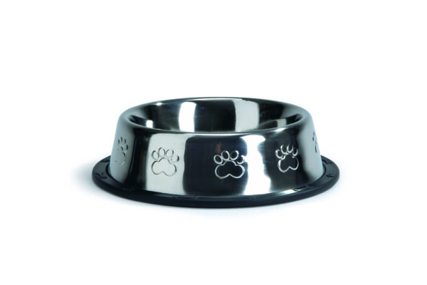 Beeztees sööginõu koerale 1,5L hõbe libeduse vastase põhjaga