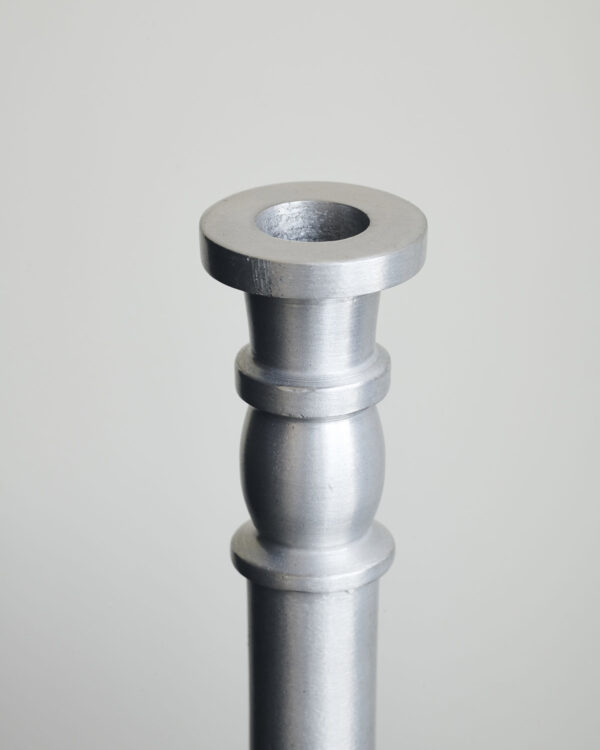 Küünlajalg Jersey d6x h20cm hõbedane