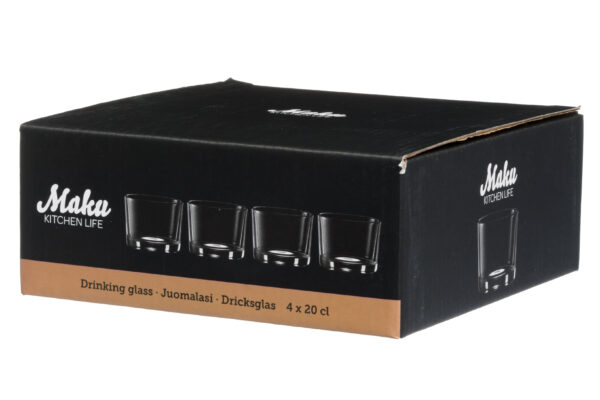 MAKU madal klaas 20cl 4tk