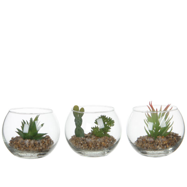 Kunstlill Succulent potis 8xd10cm erinevad