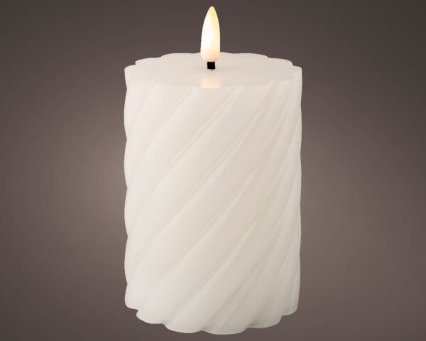 Küünal LED d7,5x h12,5cm soe valge, pat.