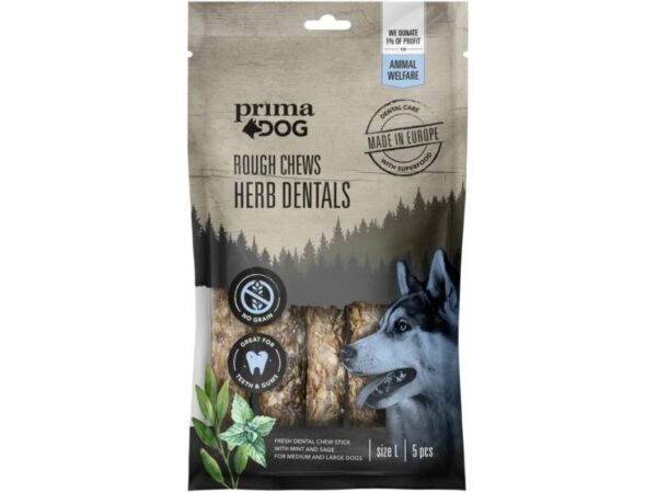 PrimaDog ürtidega hambahoolduskont L 15cm,175g