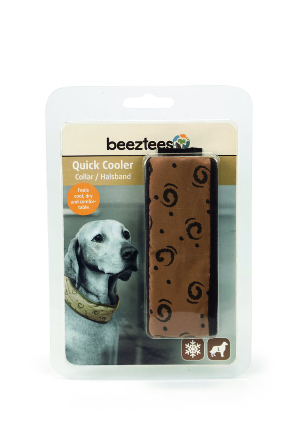 Beeztees kaelarihm koerale  44-56cm pruun l quick cooler