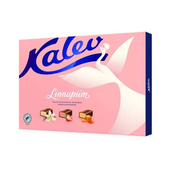 Linnupiim valik vahustatud täidisega šokolaadikomme 238g
