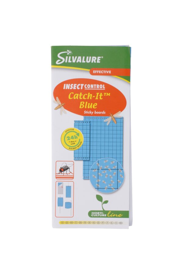 Liimpüünis sinine 1-poolne 10x25cm 10 tk