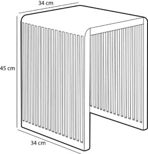 Abilaud Yonker 34x34x h45cm pruun