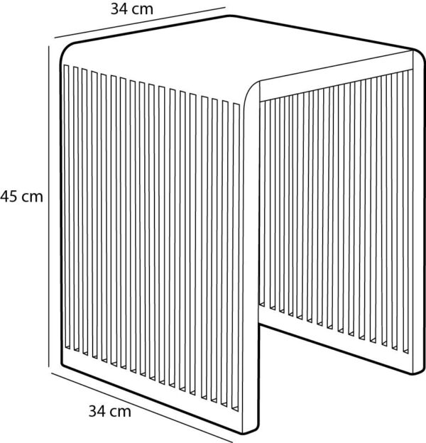 Abilaud Yonker 34x34x h45cm pruun