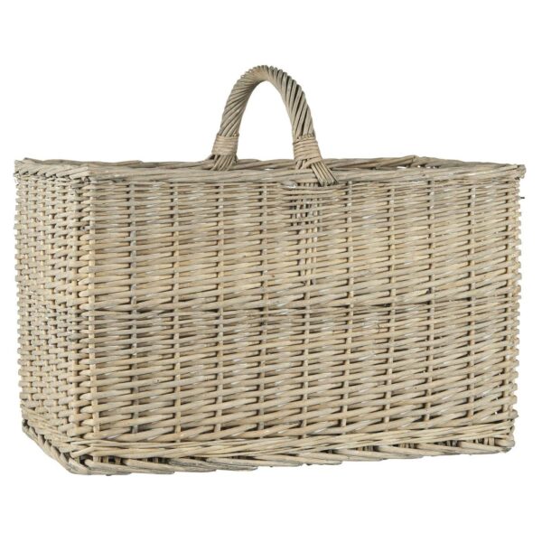 Punutud korv kandiline 30x h40x 50cm sangaga