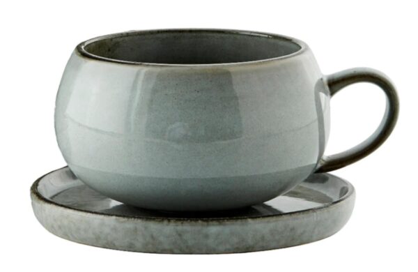 Tass ja alustaldrik Amera 40cl hall