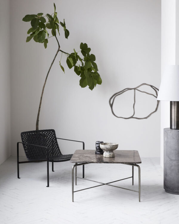 Küünlahoidja Ancient d22x h15cm pruun/hall