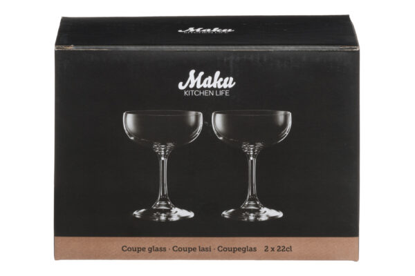 MAKU Coupe klaas 22cl 2tk
